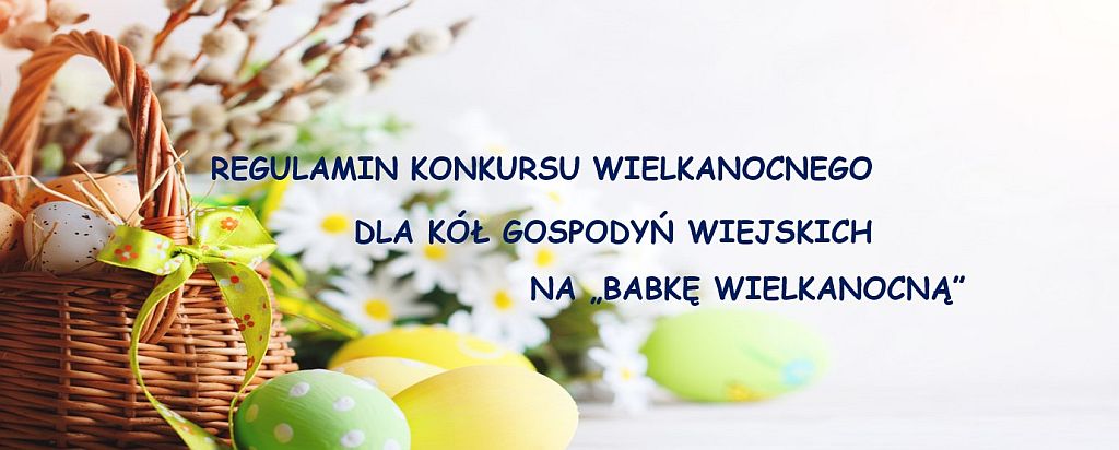 Konkurs wielkanocny dla KGW "Babka wielkanocna" - plakat